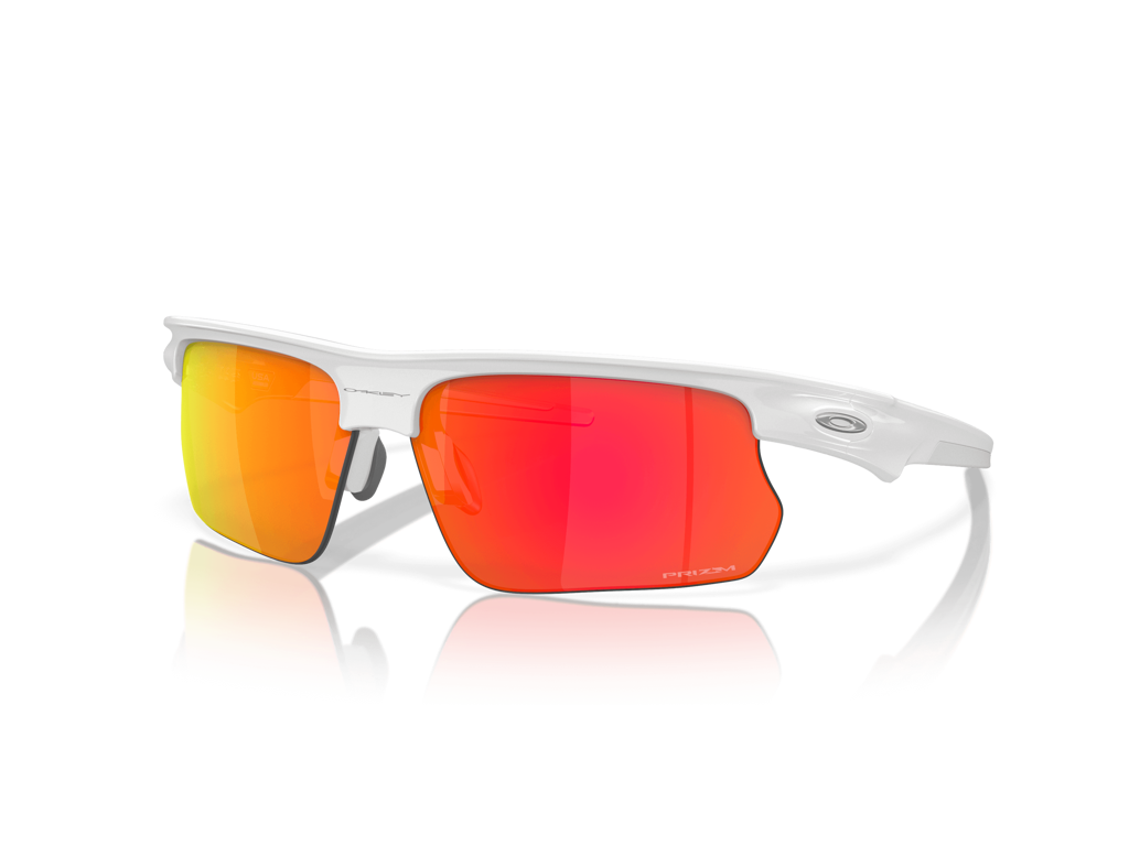 Bisphaera Prizm   Cykelbrille   Ruby Polished White fra Oakley