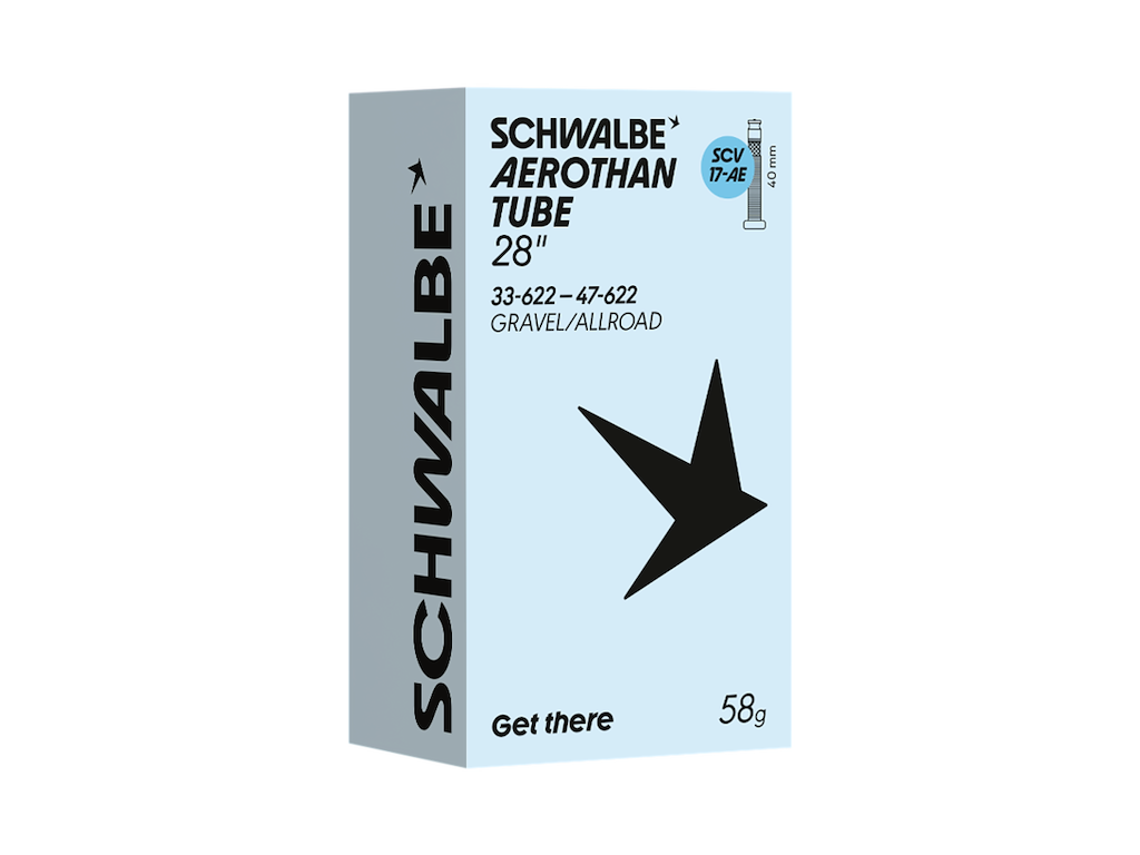 Aerothan Slange 28" (33 47 622) Med 40mm Lang Scv Clik Ventil   Scv17 Ae fra Schwalbe