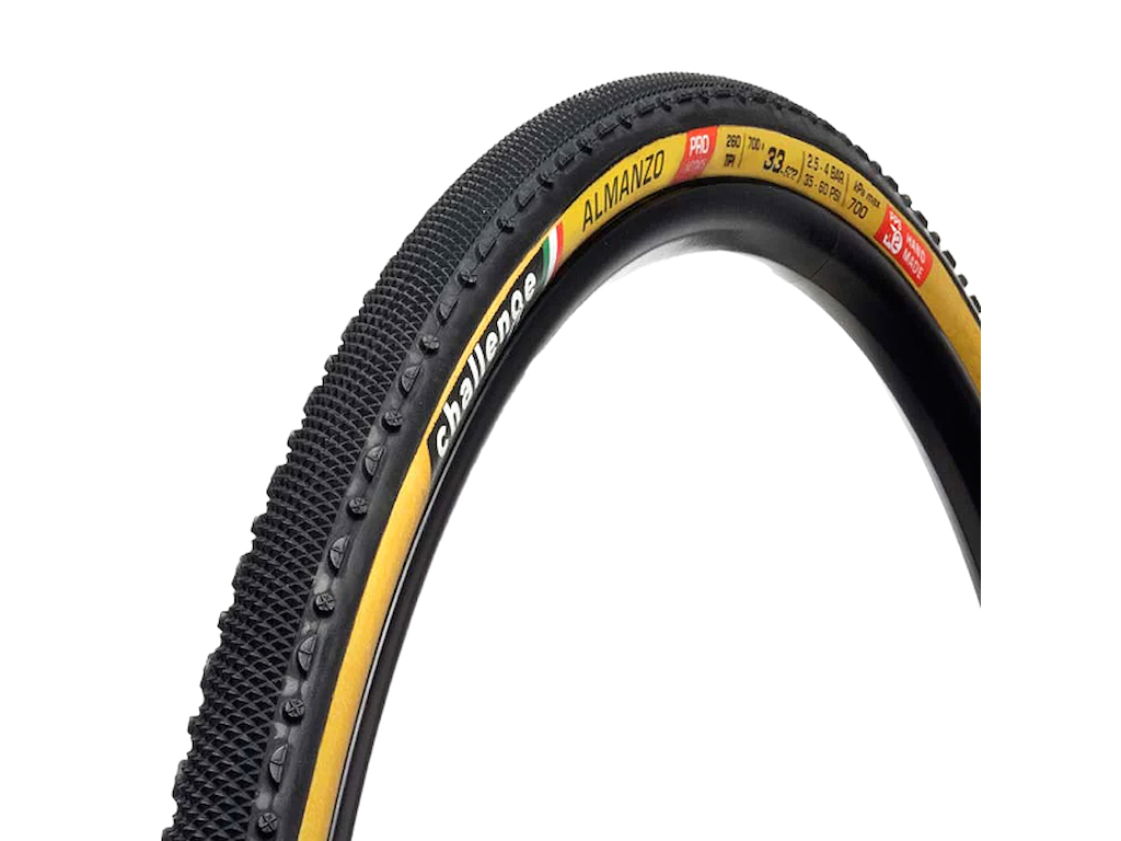 Almanzo Pro Clincher Foldedæk Gravel 700 X 33c Tan fra Challenge