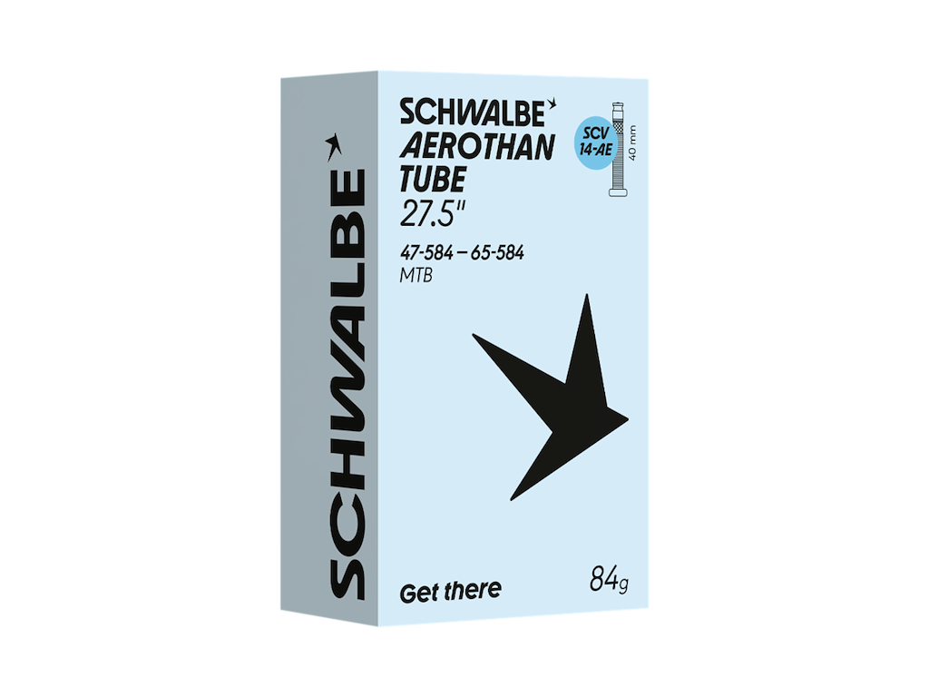 Aerothan Slange 27,5" (47 65 584) Med 60mm Lang Scv Clik Ventil   Scv14 Ae fra Schwalbe