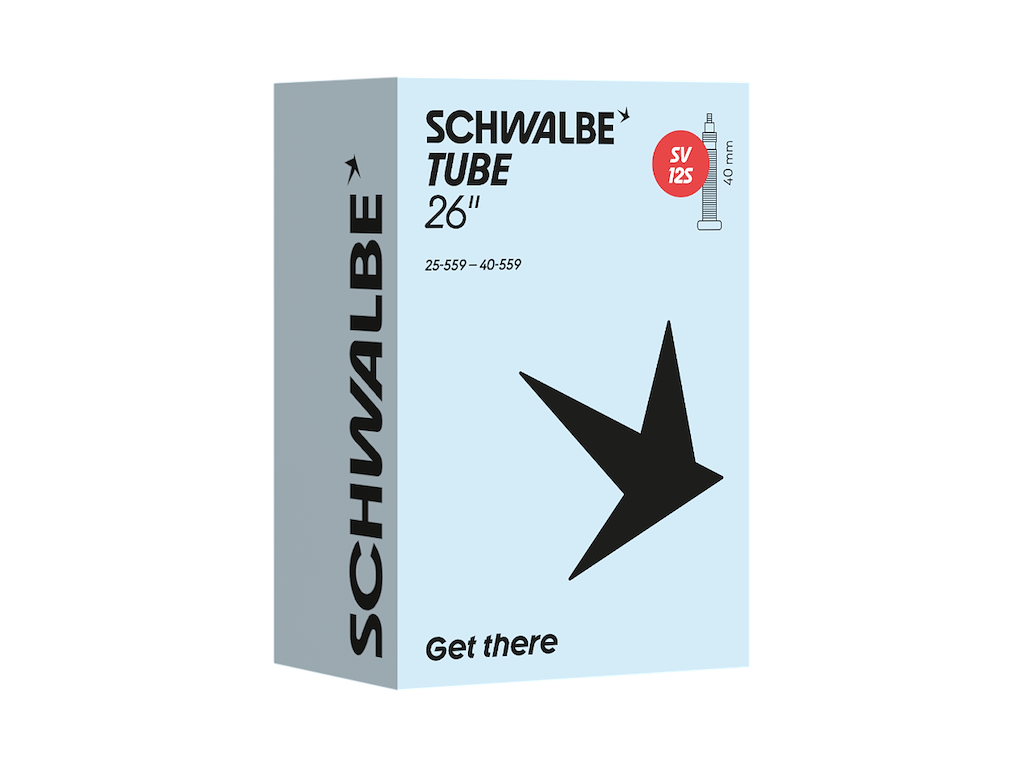 Slange 26 X 1,00 1,60 Med 40mm Lang Racerventil Sv12s fra Schwalbe