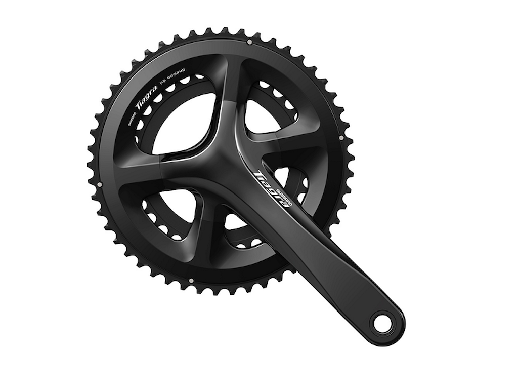 Tiagra R4000 Kranksæt Dobbelt 50 34 Tands 165mm Pedalarme fra Shimano