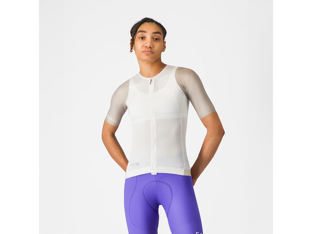 Corretto W Jersey   Cykeltrøje   Korte ærmer   Dame   Ivory Clay   S fra Castelli