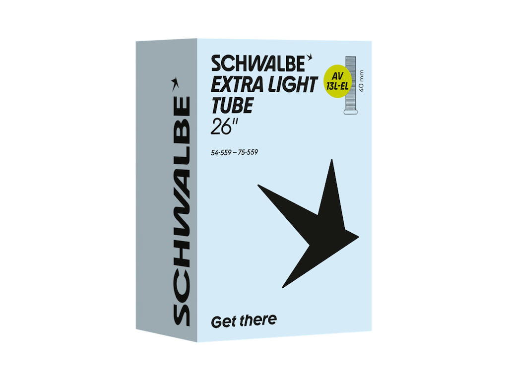 Extra Light Slange 26" (54 75 559) Med 40mm Lang Autoventil Av13l El fra Schwalbe