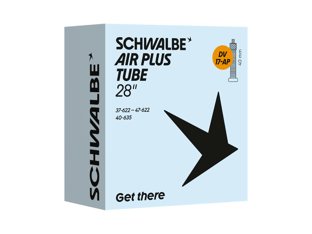 Air Plus Slange 28" (37 47 622 635) Med 40mm Lang Dunlop Ventil Dv17 Ap fra Schwalbe