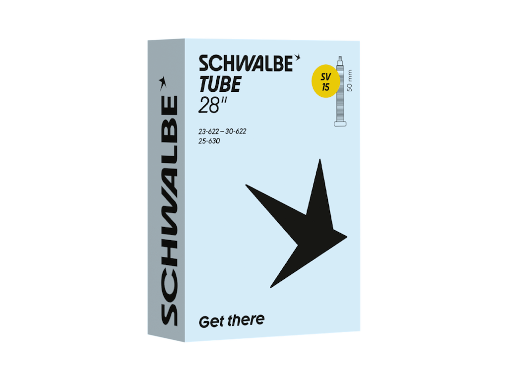 Slange 700c 28" (23 30 622 630) Med 50mm Lang Racerventil Sv15 fra Schwalbe