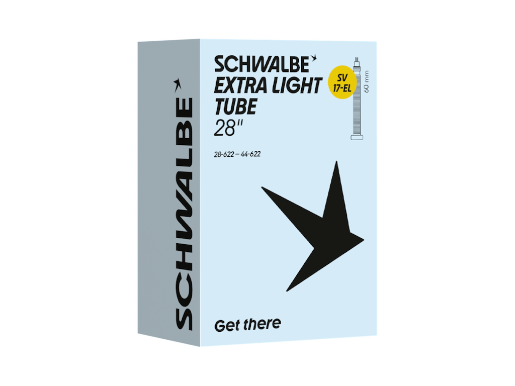Extra Light Slange 700c 28" (28 44 622) Med 60mm Lang Racerventil Sv17 El fra Schwalbe