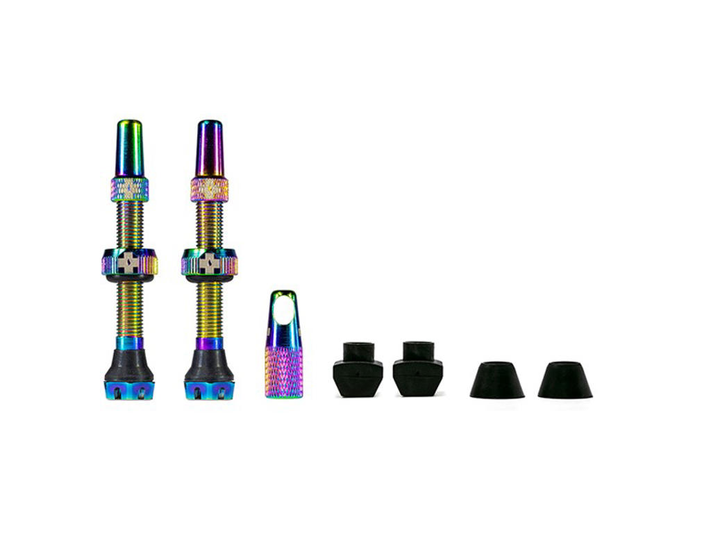 Muc Off   Tubeless Ventiler   44mm Lange   Iriseren   2 Stk. fra Muc-off