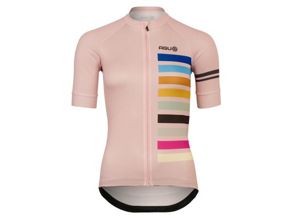 Essential Rainbow Jersey   Cykeltrøje   Korte ærmer   Dame   Pink Frost   Str. Xs fra Agu