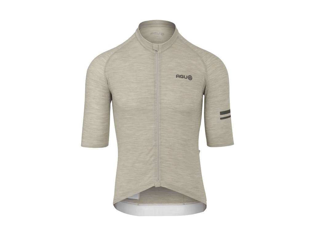 Merino Performance Jersey   Cykeltrøje   Korte ærmer   Herre   Sustained Grey   Str. S fra Agu