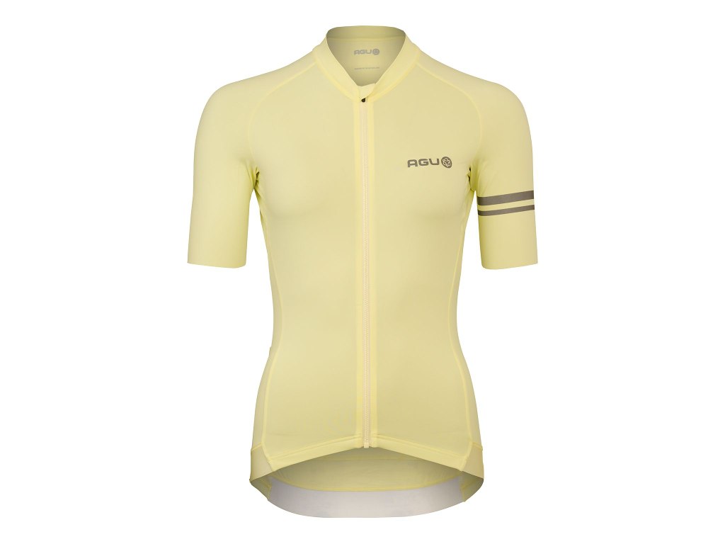 Solid Performance Jersey   Cykeltrøje   Korte ærmer   Dame   Celestal Yellow   Str. Xs fra Agu