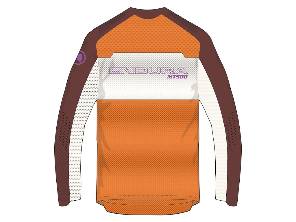 Mt500 Burner Lite Jersey   Cykeltrøje   Lange ærmer   End Orange   Str. Xl fra Endura
