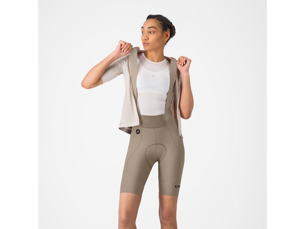 Espresso 2 W Dt Bibshort   Cykelshorts M Pude   Dame   Clay   M fra Castelli