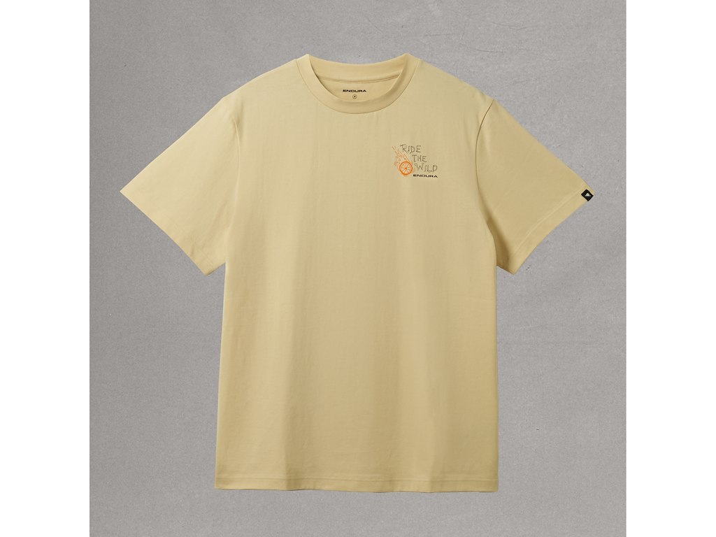 Ride The Wild Graphic Tee   T Shirt   Light Sand   Str. L fra Endura