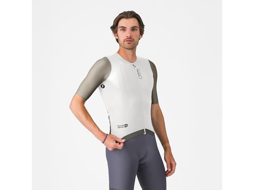 Coretto Jersey   Cykeltrøje   Korte ærmer   Herre   Ivory Clay Black   L fra Castelli