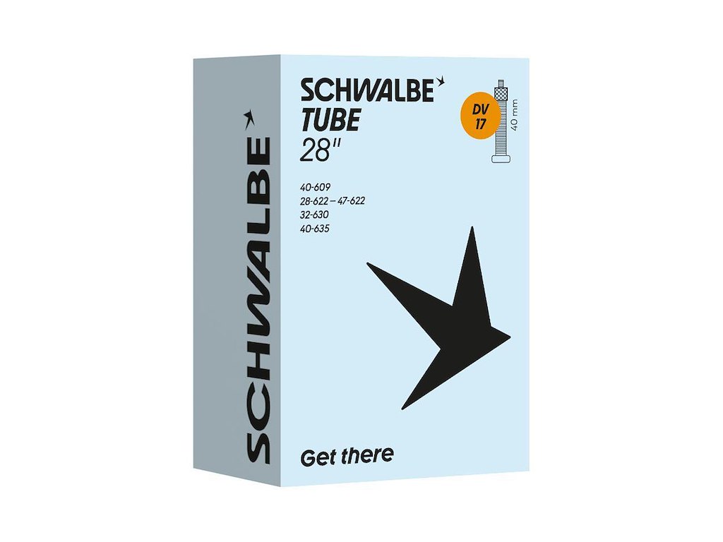 Slange 700 X 28 45c Med 40mm Lang Dunlop Ventil Dv17 fra Schwalbe