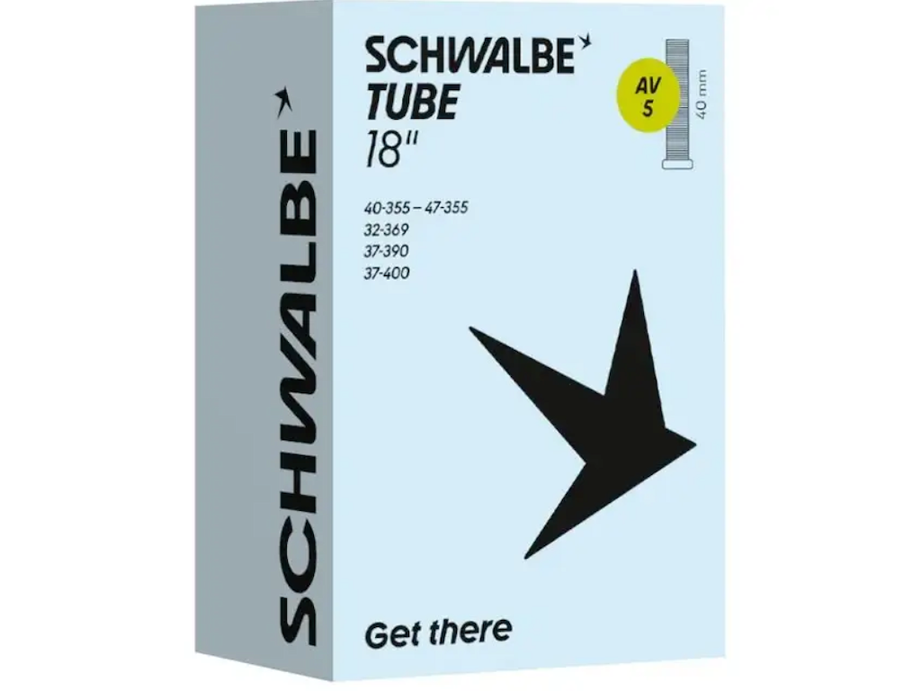 Slange 18 X 1,75  Med 40mm Lang Autoventil Av5 fra Schwalbe