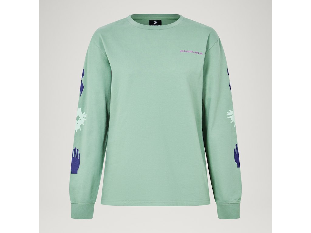 Forty1thirty Tee   T Shirt   Lange ærmer   Loch Green   Str. M fra Endura