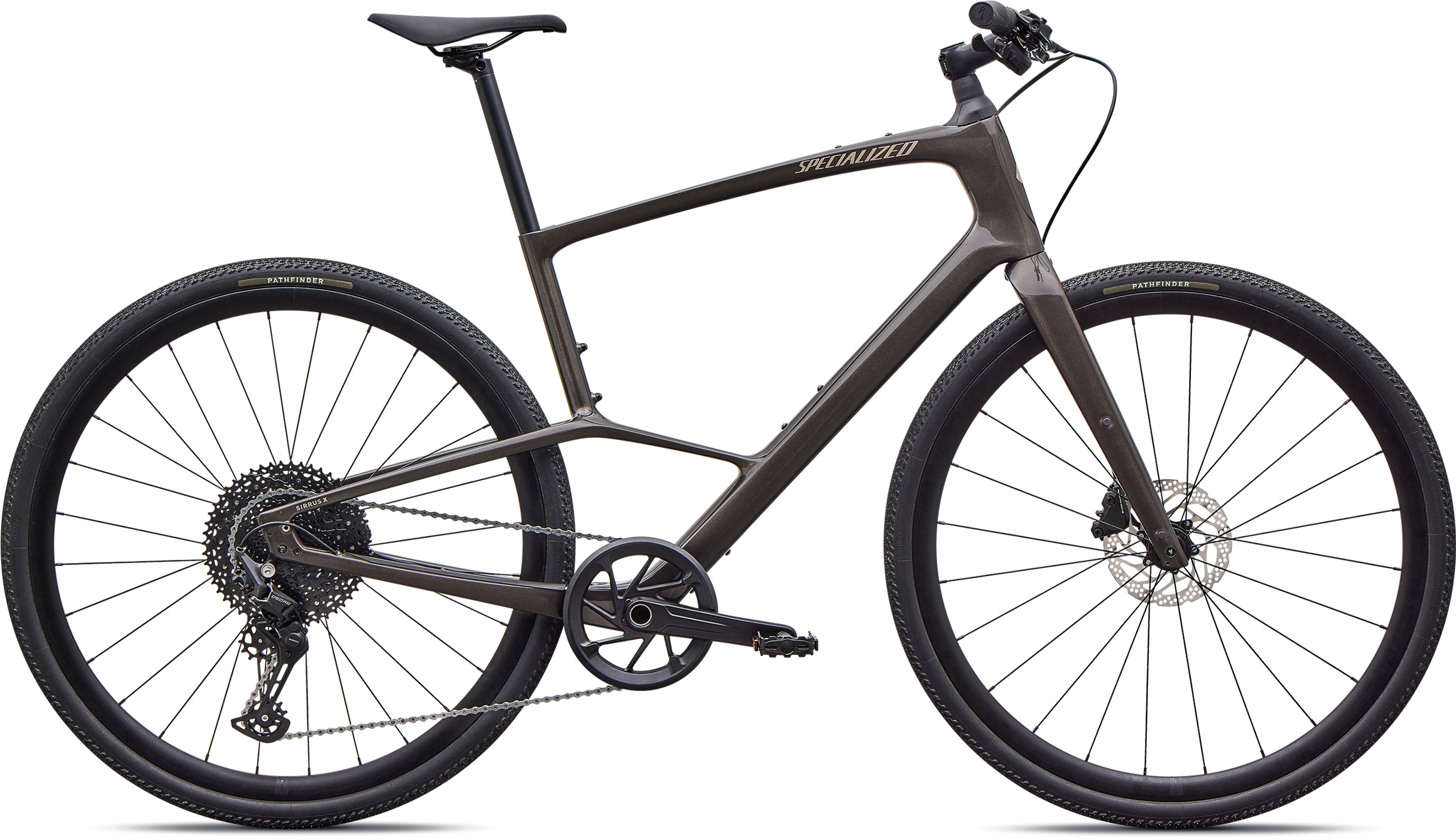 Sirrus X 5.0 2027   Gloss Warm Smoke   Sandstone Metallic fra Specialized