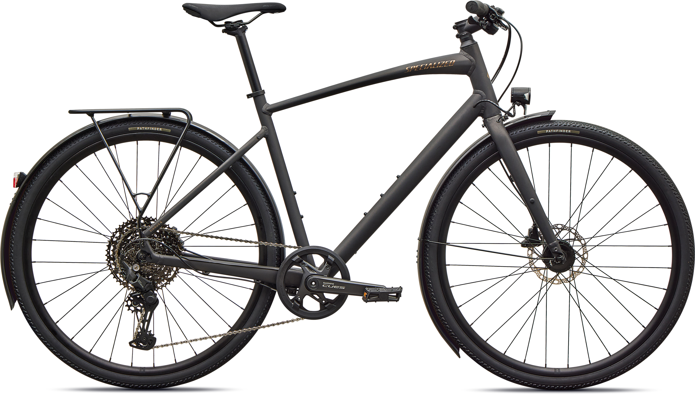 Sirrus X 3.0 Eq 2027   Satin Metallic Obsidian   Burnt Gold fra Specialized