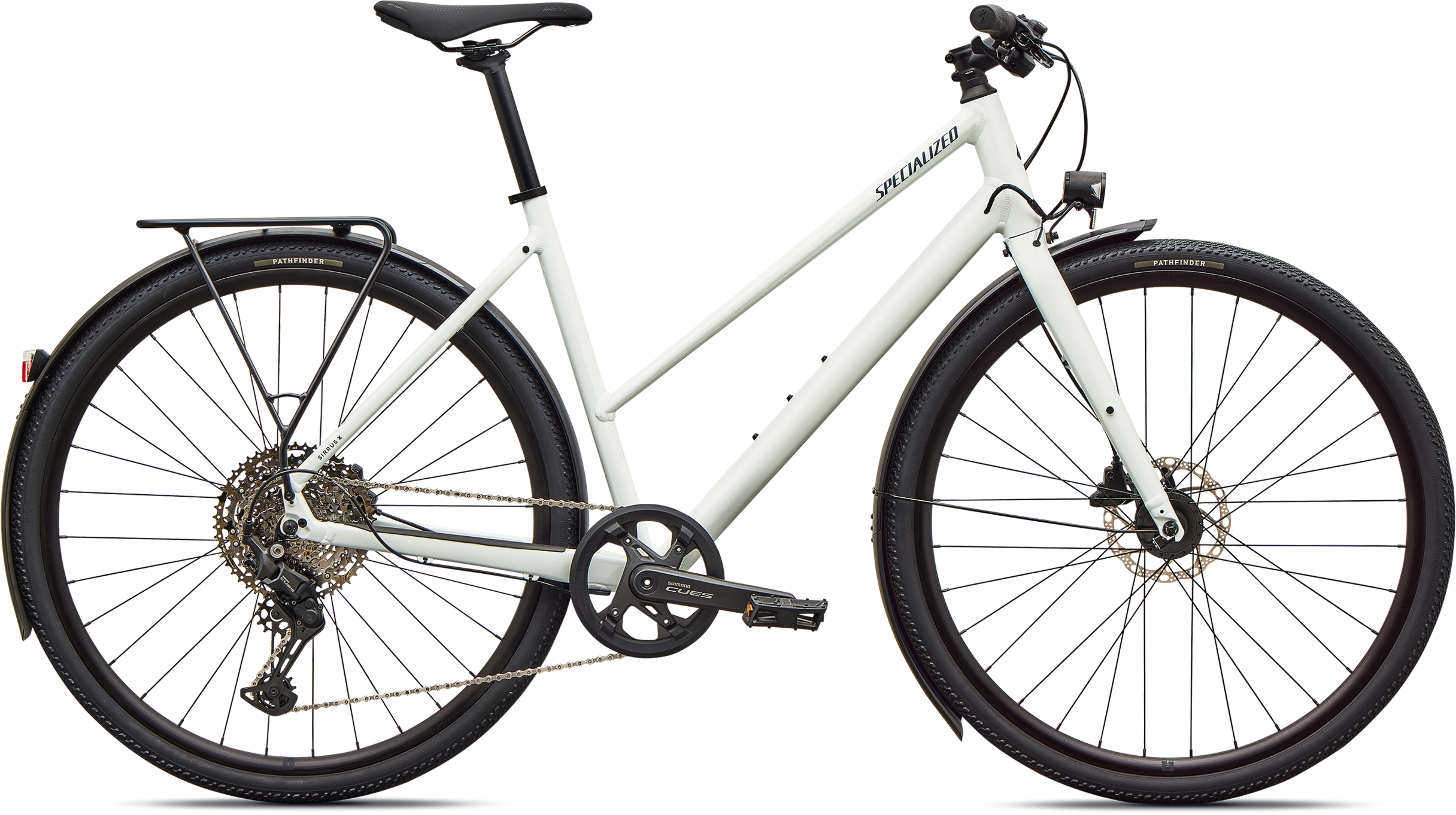 Sirrus X 3.0 Step Through Eq 2027   Gloss Metallic White Silver   Metallic Deep fra Specialized