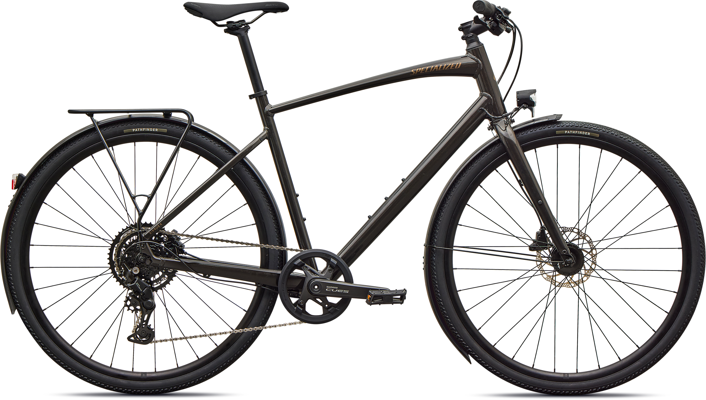Sirrus X 2.0 Eq 2027   Gloss Metallic Obsidian   Burnt Gold fra Specialized