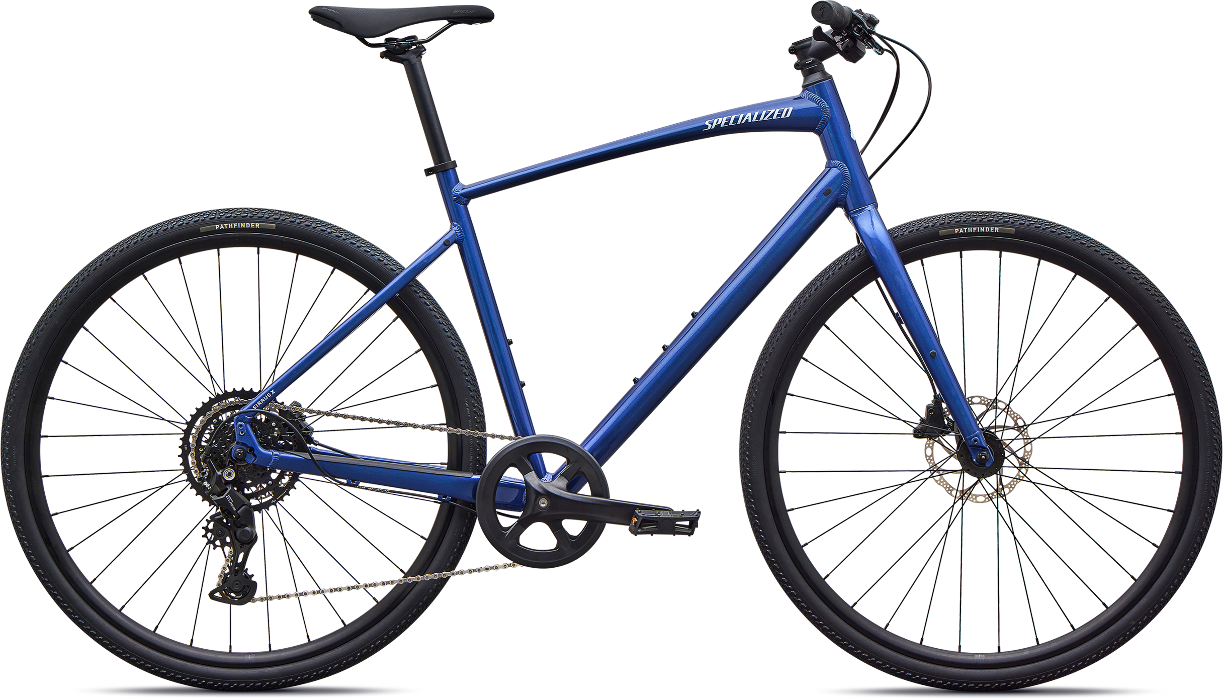 Sirrus X 2.0 2027   Gloss Pacific Blue   Metallic White fra Specialized
