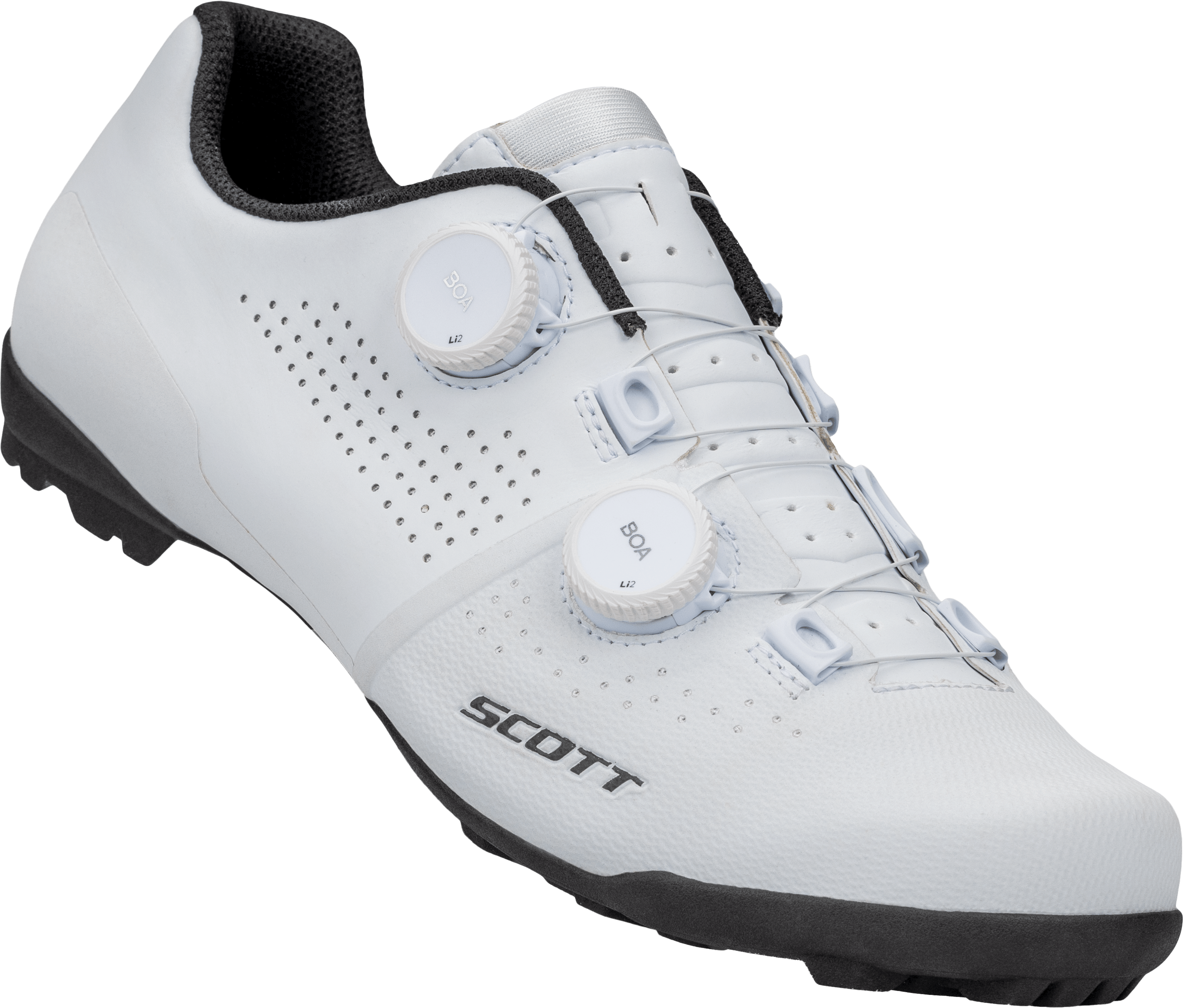 Shoe Womans Gravel Rc Carbon   White Black fra Scott