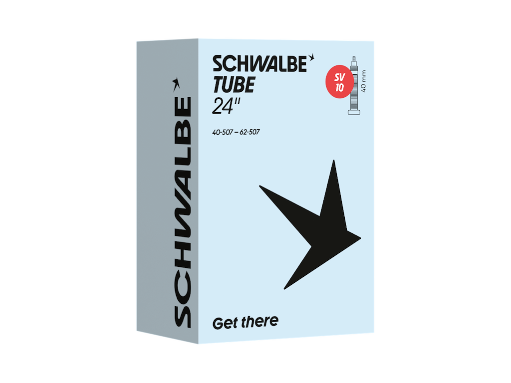 Slange 24" (40 62 507) Med 40mm Lang Racerventil Sv10 fra Schwalbe