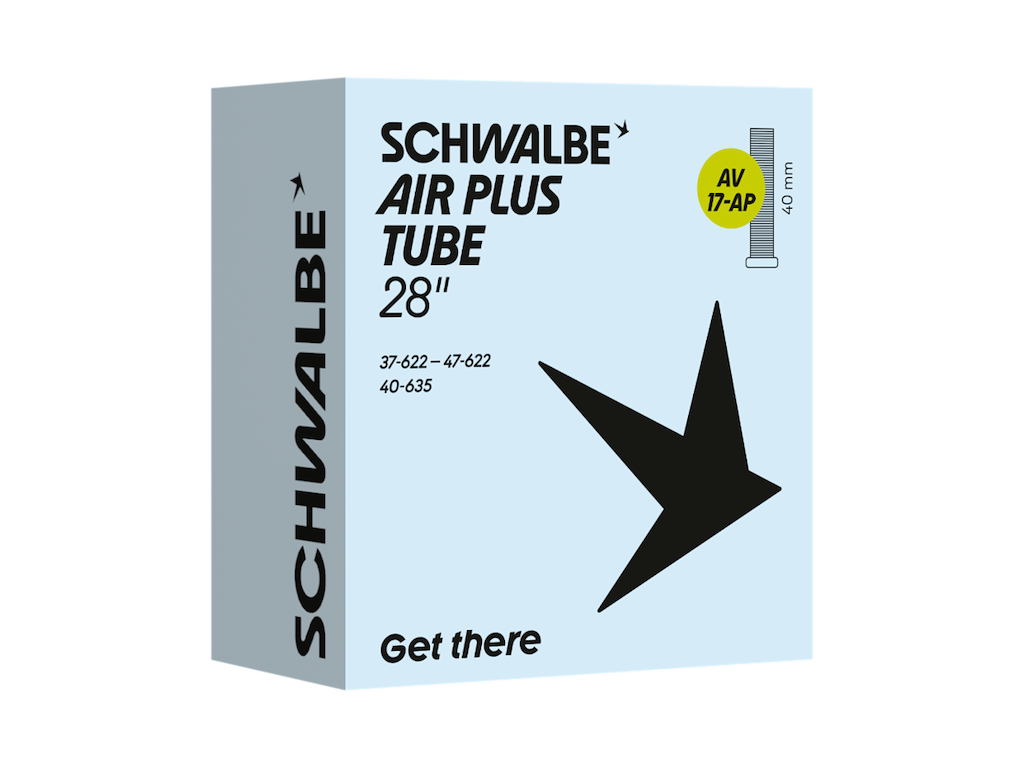 Air Plus Slange 28" (37 47 622 635) Med 40mm Lang Autoventil Av17 Ap fra Schwalbe