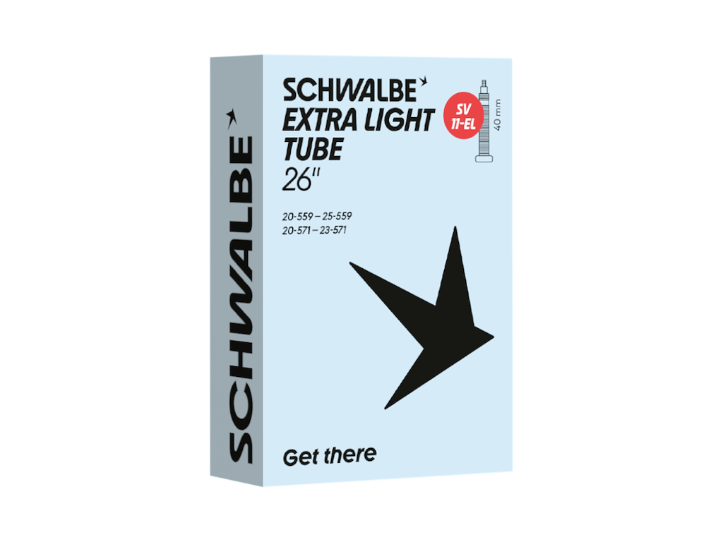 Extra Light Slange 26" (20 25 559) Med 40mm Lang Racerventil Sv11 El fra Schwalbe