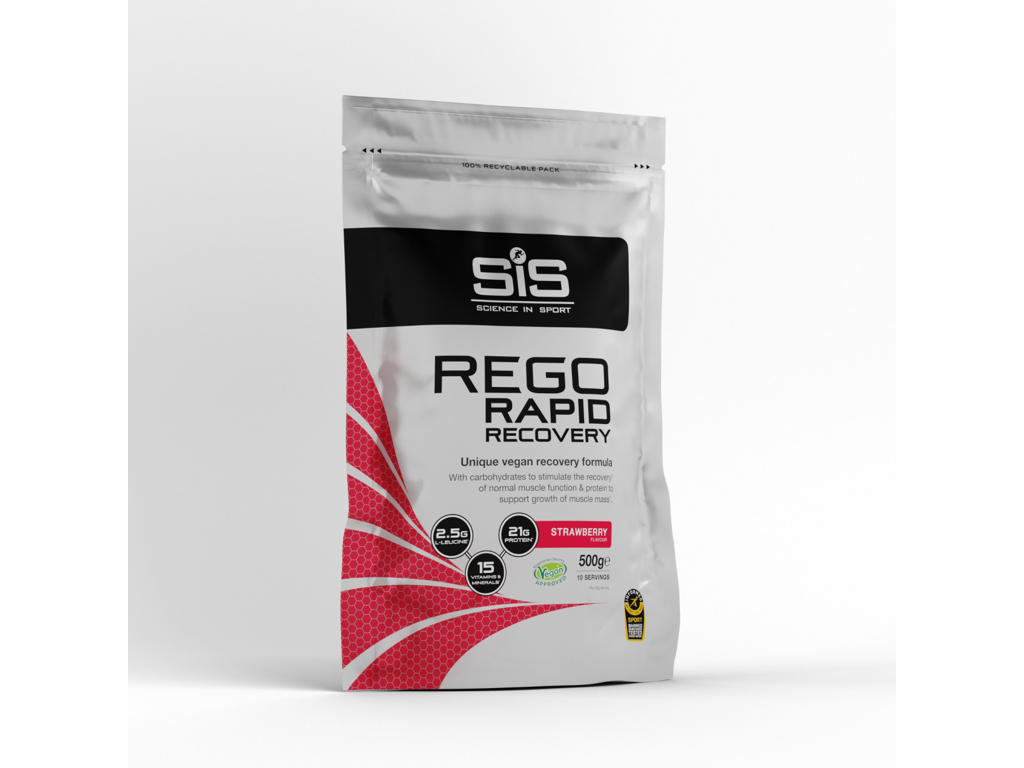Sis Rego Rapid Recovery Jordbær Pulver 500 Gram fra Sis Science In Sport