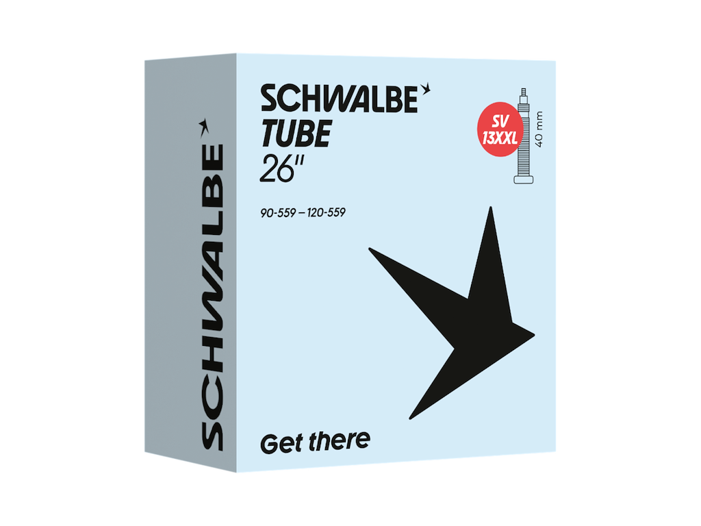 Slange 26" (90 120 559) Med 40mm Lang Racerventil Sv13xxl fra Schwalbe
