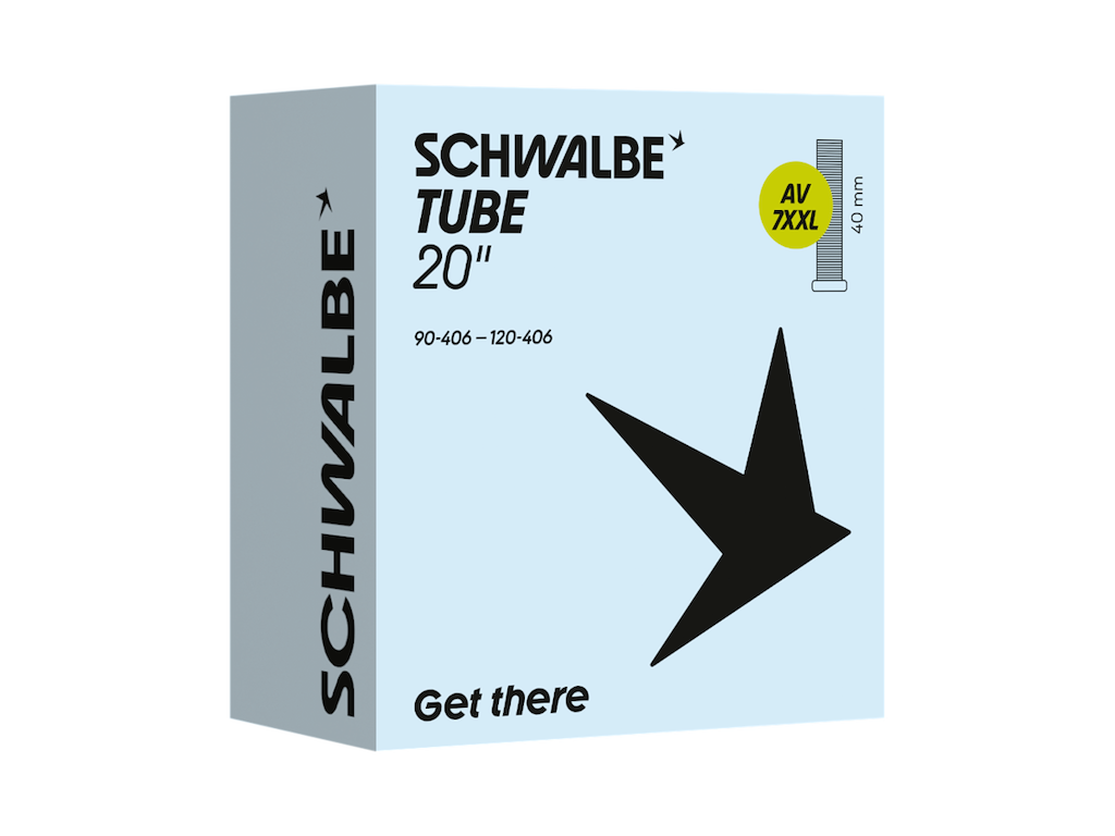 Slange 20" (90 120 406) Med 40mm Lang Autoventil Av7xxl fra Schwalbe