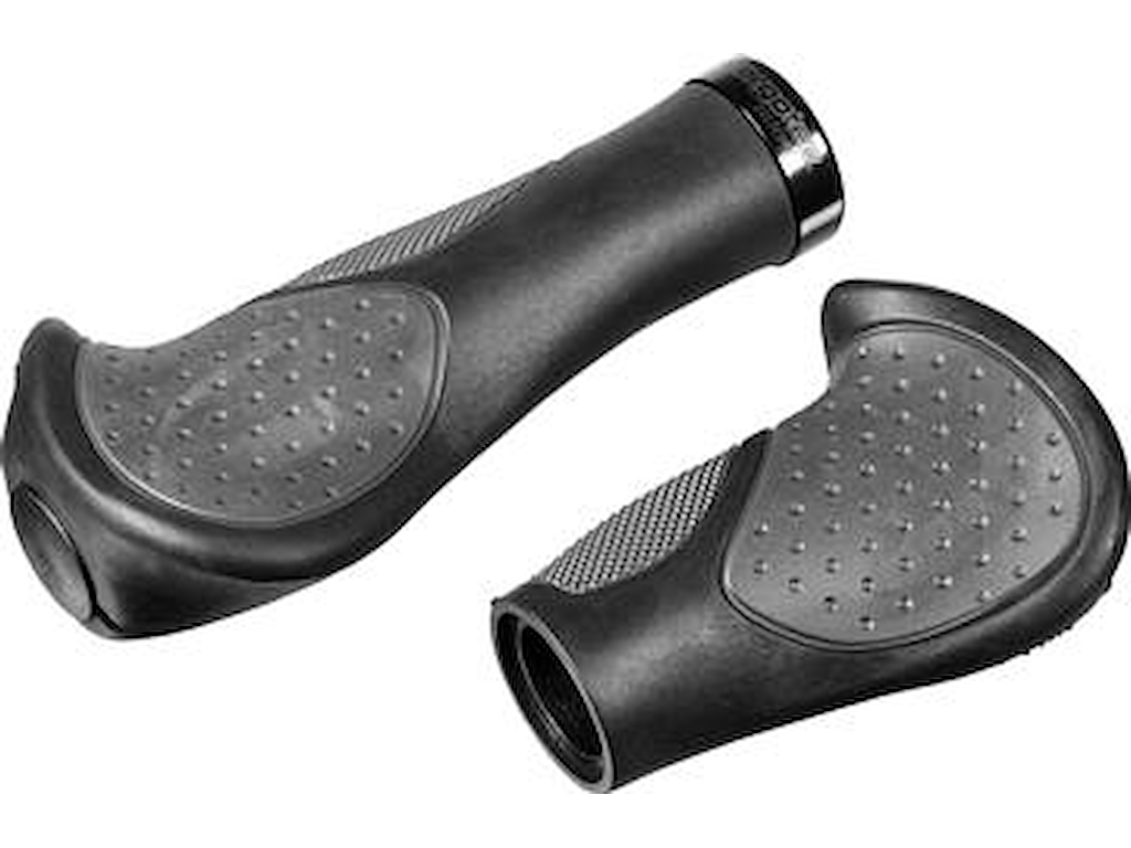 Frisco 2 Silikon Håndtag I Sæt 140 95mm Bred ø22,2mm   Sort Grå fra Ergotec