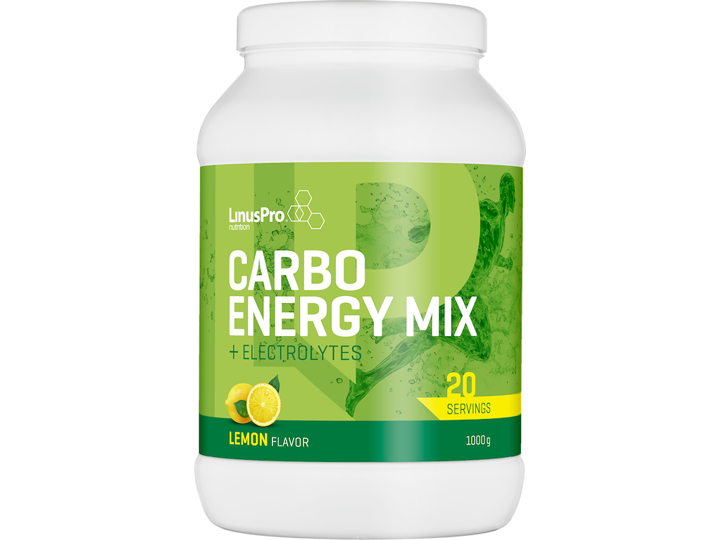 Carbo Energi Mix   Lemon   1000g fra Linuspro