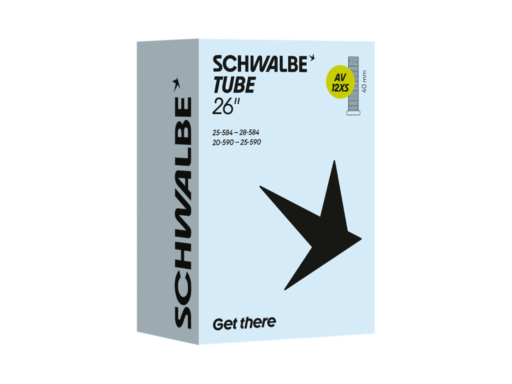 Slange 27,5" (20 28 584 590) Med 40mm Lang Autoventil Av12xs fra Schwalbe