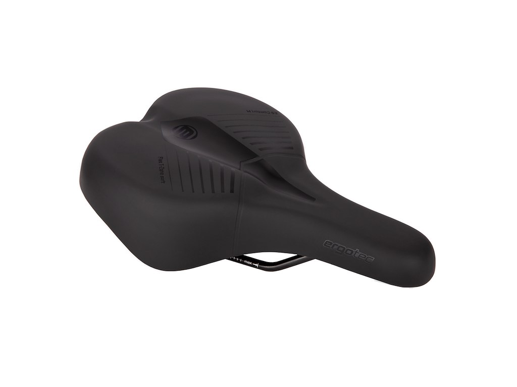 Comfort L Sadel 265 X 206mm Pu Memory Foam   Sort fra Ergotec
