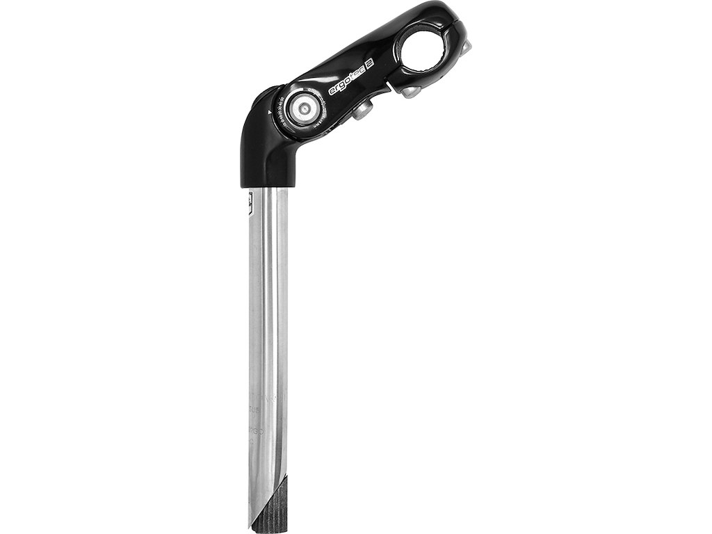 Kobra Vario Tu. Styrstamme Frempind ø25,4 25,4mm 300mm Lang   Safety Level 2   Sort Sølv fra Ergotec