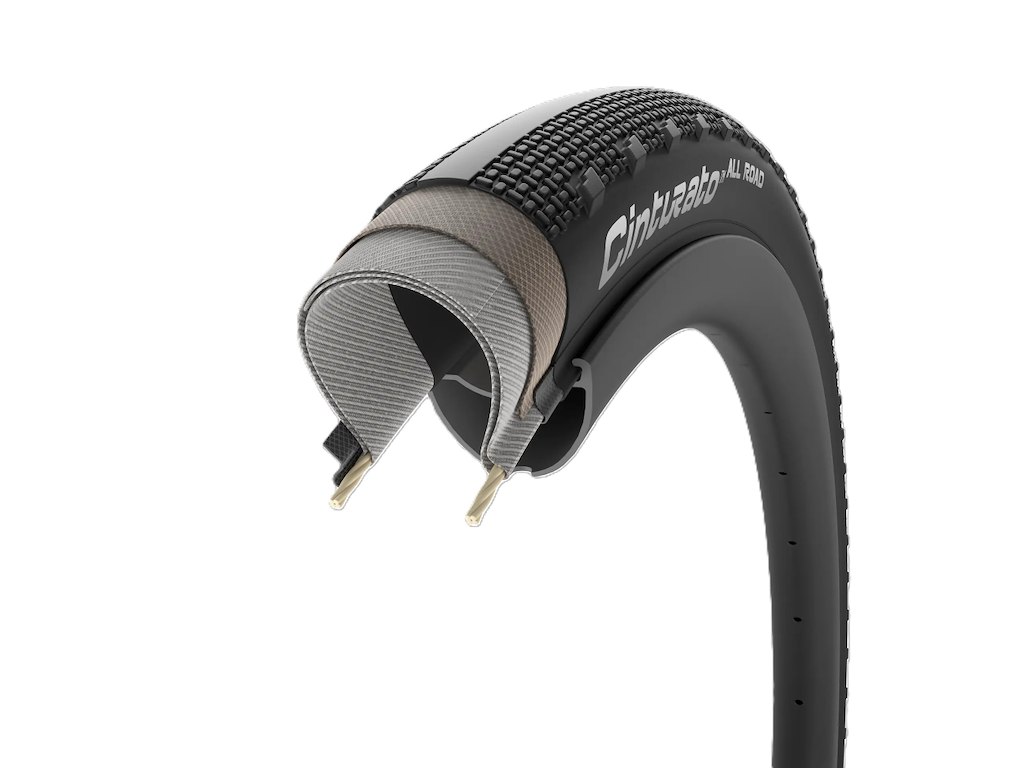 Cinturatoâ¢ All Road Tlr Foldedæk 700x50c Sort fra Pirelli