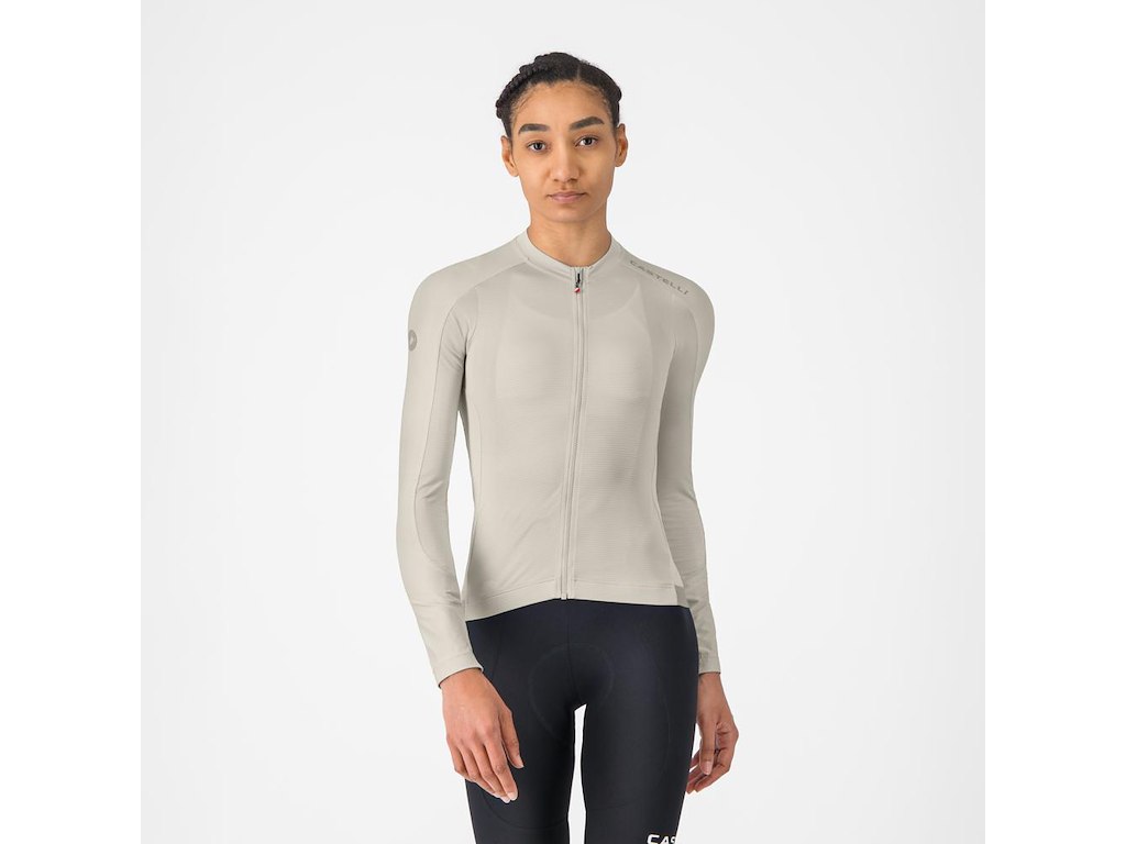 Espresso 2 W Ls Jersey   Cykeltrøje   Lange ærmer   Dame   Silver Moon   Xxs fra Castelli