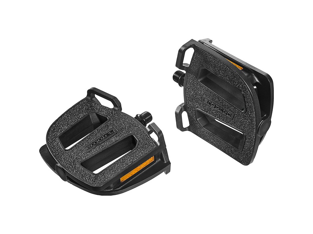Ep 2 E Bike Pedaler Lang Trædeflade 103x122mm   Sort fra Ergotec