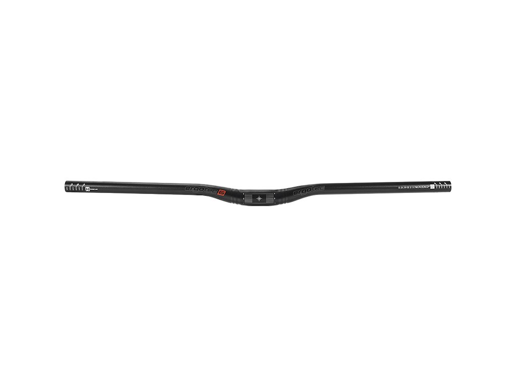Low Riser Bar 15 I Mtb ø31,8mm 780mm Bred   Safety Level 6   Sort fra Ergotec
