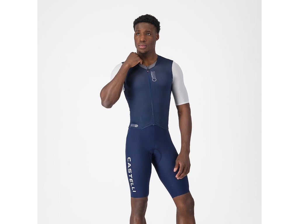 Saturday Morning Skinsuit   Skinsuit   Herre   Belgian Blue White   Xs fra Castelli