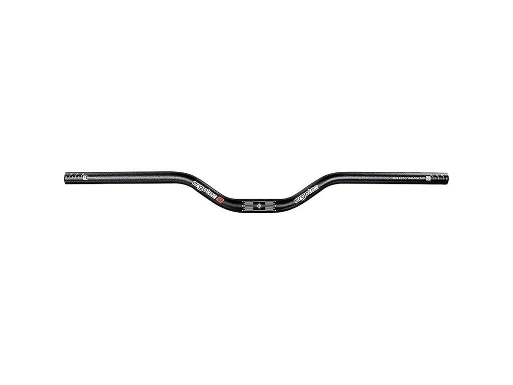 Riser Bar 50 Mtb ø25,4 680mm Bred   Safety Level 6   Sort fra Ergotec