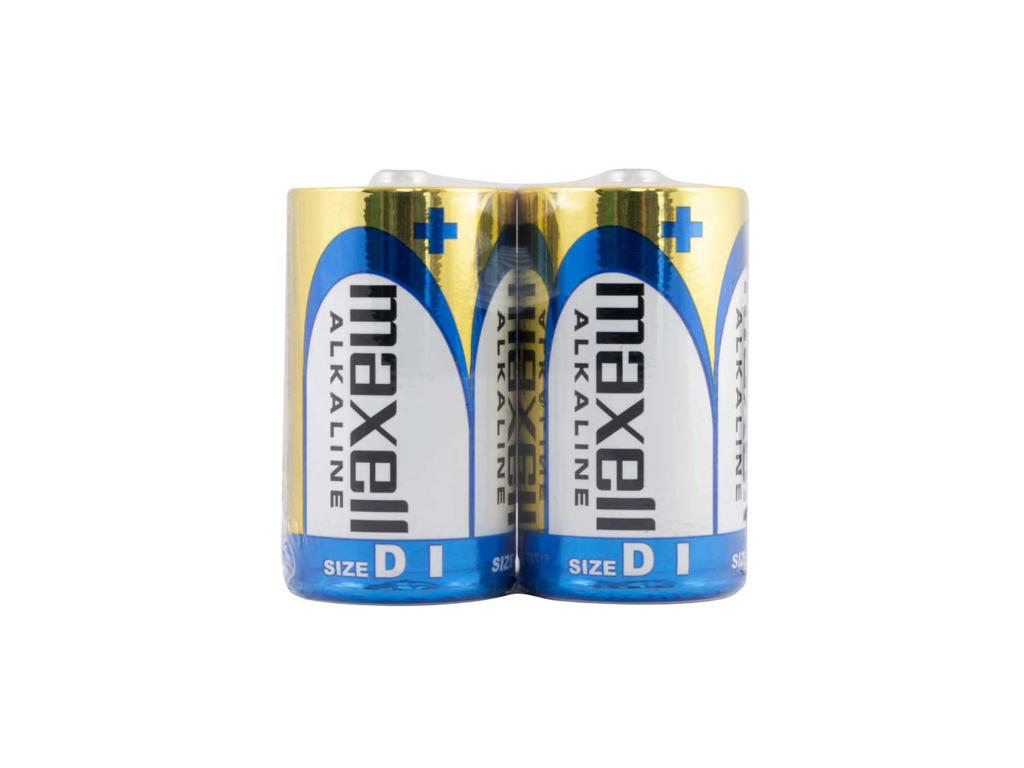 Batteri   Lr20 Alkaline S   2 Stk fra Maxell