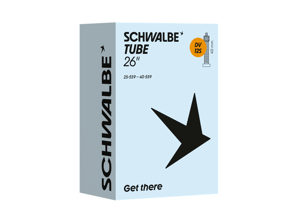 Slange 26" (25 40 559) Med 40mm Lang Dunlop Ventil Dv12s fra Schwalbe