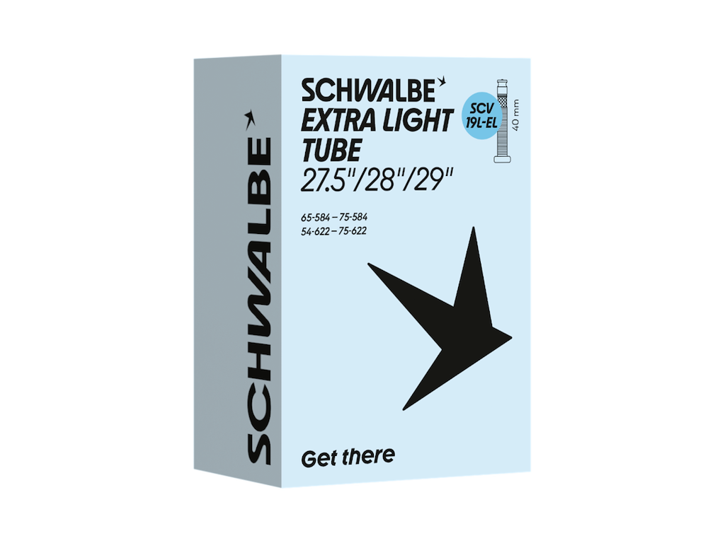 Extra Light Slange 27,5 29" (54 75 584 622) Med 40mm Lang Scv Clik Ventil Scv19l El fra Schwalbe