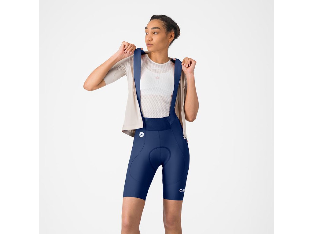 Espresso 2 W Dt Bibshort   Cykelshorts M Pude   Dame   Belgian Blue   S fra Castelli