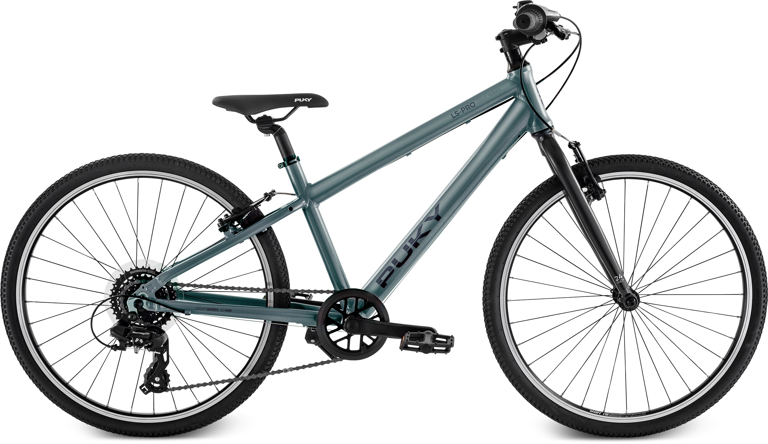 Ls Pro 24 8 Alu 24"   Ash Blue Anthrazit fra Puky